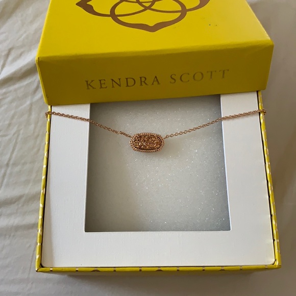 Jewelry - Kendra Scott rose gold druzy
